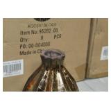 Lot of (4) Accent Décor Vases Bronze 8"Hx6-1/2"D (in box)