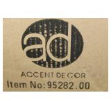 Lot of (4) Accent Décor Vases Bronze 8"Hx6-1/2"D (in box)