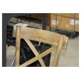 Wood Dining Chair 20"Wx19"Dx35"H  with Tan Pad
