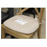 Wood Dining Chair 20"Wx19"Dx35"H  with Tan Pad