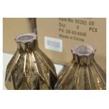 Lot of (4) Accent Décor Vases Bronze 8"Hx6-1/2"D (in box)