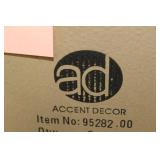 Lot of (4) Accent Décor Vases Bronze 8"Hx6-1/2"D (in box)