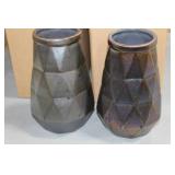 Lot of (6) Accent Décor Vases Green/Blue 7"Hx5"D (in box)