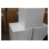 Lot of (3) Cube Displays White 24"Lx24"Wx24"H