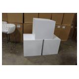 Lot of (3) Cube Displays White 24"Lx24"Wx24"H