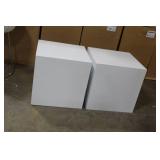 Lot of (2) Cube Displays White 24"Lx24"Wx24"H