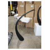 Tusk Vase Black 59"Hx9"D