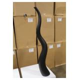 Tusk Vase Black 51"Hx7"D