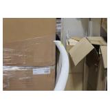 Tusk Vase White 51-1/2"Hx7"D