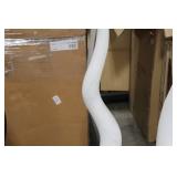 Tusk Vase White 51-1/2"Hx7"D