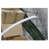 Tusk Vase White 61"Hx9"D