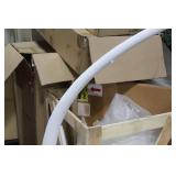 Tusk Vase White 61"Hx9"D