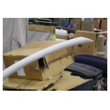 Tusk Vase White 61"Hx9"D