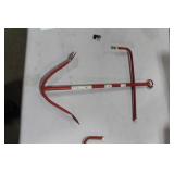 Metal Decorative Anchor Red/White 14"Wx22"H