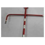 Metal Decorative Anchor Red/White 14"Wx22"H
