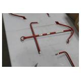 Metal Decorative Anchor Red/White 14"Wx22"H