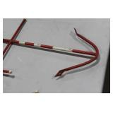 Metal Decorative Anchor Red/White 14"Wx22"H