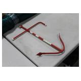 Metal Decorative Anchor Red/White 14"Wx22"H