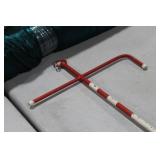 Metal Decorative Anchor Red/White 14"Wx22"H