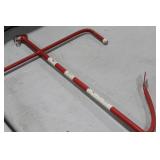 Metal Decorative Anchor Red/White 14"Wx22"H