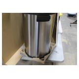Alpine Commercial Grade Heavy Gauge Stainless Steel Open-Top Trash Can 27-1/2"Hx16"D 17-Gallon (in box)