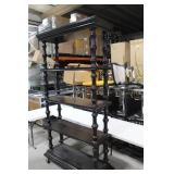 Wood Bookshelf 5-tier 46"Lx15-1/2"Wx85"H