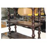 Wood Bookshelf 5-tier 46"Lx15-1/2"Wx85"H