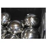 Lot of (12) Decorative Balls Silver 6"D