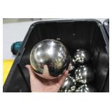 Lot of (12) Decorative Balls Silver 6"D