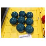 Lot of (8) Decorative Balls Blue 4"D