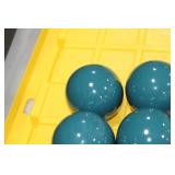 Lot of (8) Decorative Balls Blue 4"D