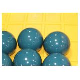 Lot of (8) Decorative Balls Blue 4"D