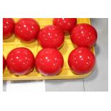 Lot of (12) Decorative Balls Red 4"D