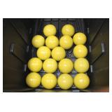 Lot of (17) Decorative Balls Yellow 4"D