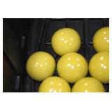 Lot of (17) Decorative Balls Yellow 4"D