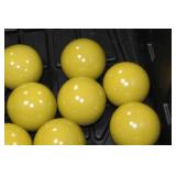 Lot of (17) Decorative Balls Yellow 4"D