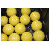 Lot of (17) Decorative Balls Yellow 4"D