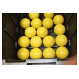 Lot of (17) Decorative Balls Yellow 4"D