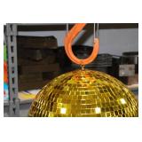 Disco Ball Gold 16"D