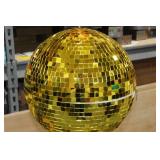 Disco Ball Gold 16"D