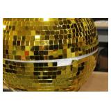 Disco Ball Gold 16"D