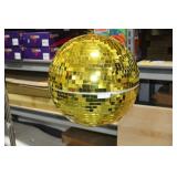 Disco Ball Gold 16"D