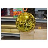 Disco Ball Gold 16"D