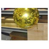 Disco Ball Gold 16"D