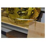 Disco Ball Gold 16"D