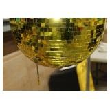 Disco Ball Gold 16"D