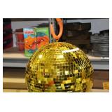 Disco Ball Gold 16"D