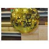 Disco Ball Gold 16"D