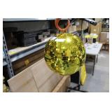 Disco Ball Gold 16"D