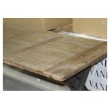 Metal Table with Wood Top 98"Lx40"Wx31"H